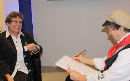 Gerti Schäffler-Kroner als Maler-Modell