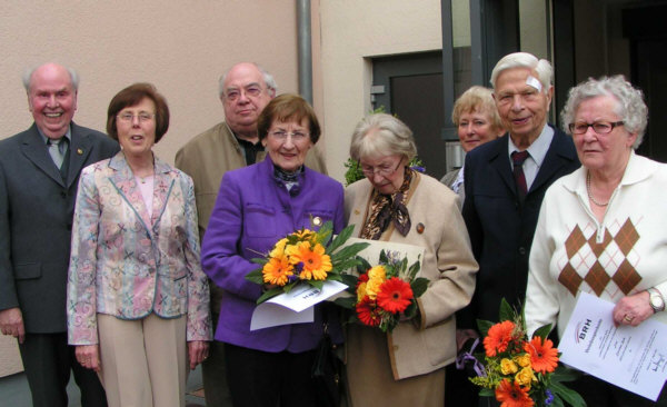 Ehrung langjähriger Mitglieder