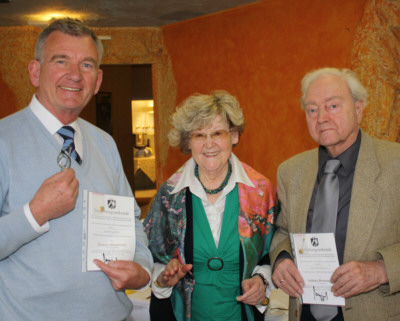 Dr. Ingo Gottwald mit Hilde und Karl-Heinz Waldhans 