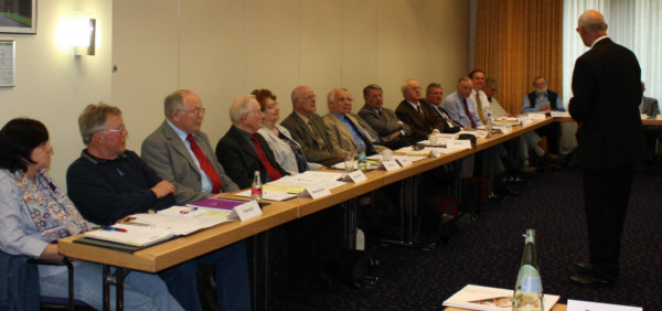 Teilnehmer beim Vortrag