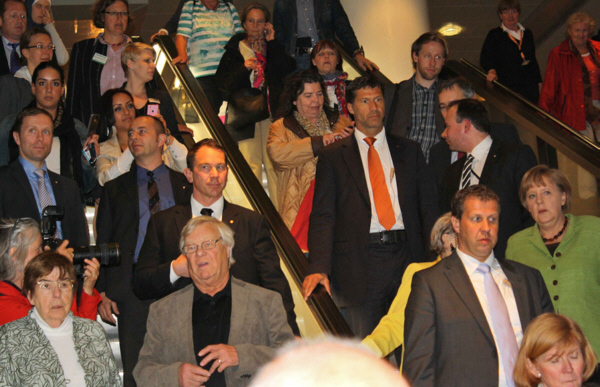 Rolltreppen-Schippern mit Angela